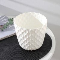 Горшок для цветов с поддоном &laquo;Wave&raquo;, 2,5 л, d=17,5 см, цвет белоснежный