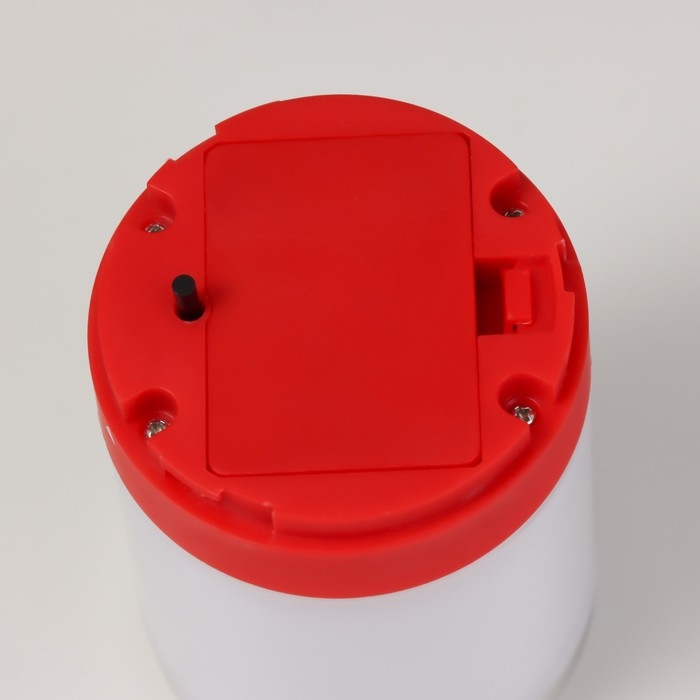 Ночник "Фоси" LED 5 режимов от батареек 3хААА бело-красный 6,5х6,5х11,5 см