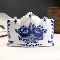 Киот настольный, на 3 иконы, 13,5&times;20 см, гжель