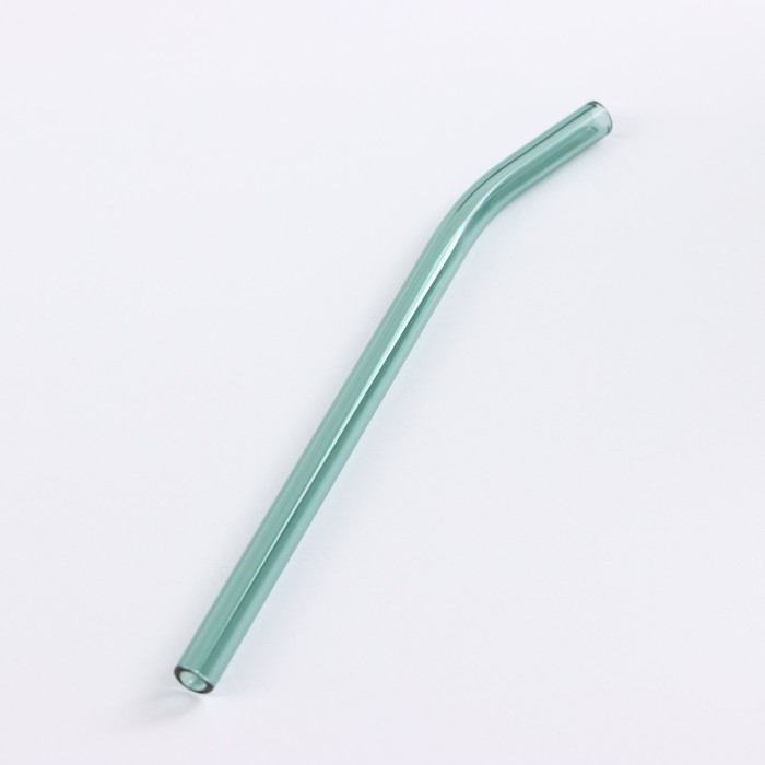 Стакан стеклянный с крышкой и трубочкой &laquo;Вино Верде&raquo;, 350 мл, цвет зелёный