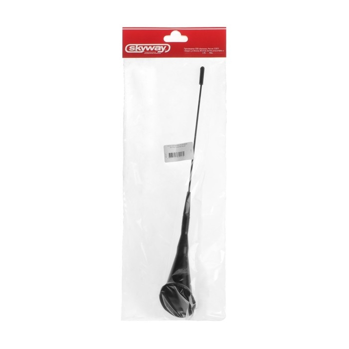 Антенна декоративная Skyway, 27 см, основание 70 x 50 мм, черный , S00201009