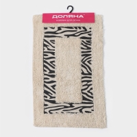 Коврик для дома Доляна &laquo;Зебра&raquo;, 50&times;80 см, цвет молочный