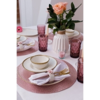 Кольцо керамическое для салфеток &laquo;Цветок&raquo;, 5,5&times;4,5&times;6,5 см, цвет розовый