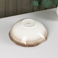 Салатник фарфоровый Доляна &laquo;Млечный путь&raquo;, 1,4 л, d=22 см, цвет серый