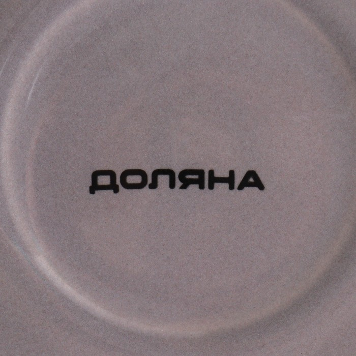 Чайная пара фарфоровая Доляна &laquo;Вивьен&raquo;, 2 предмета: чашка 200 мл, блюдце d=15 см, цвет серый