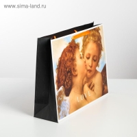 Пакет подарочный ламинированный горизонтальный, упаковка, Love, L 40 х 31 х 11,5 см