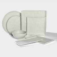 Блюдо фарфоровое для подачи Magistro Slate, d=27,2 см , цвет белый