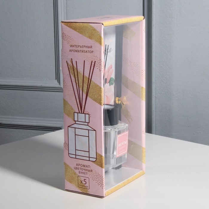 Диффузор ароматический 50 мл. &laquo;Нежность&raquo;, аромат цветочный, 10,2 х 19,6 х 5,2 см.