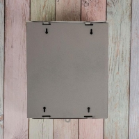 Ящик почтовый без замка (с петлёй), вертикальный, &laquo;Почта&raquo;, серый