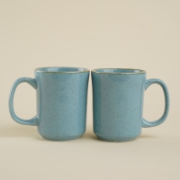 Набор кружек фарфоровых SL Home &laquo;Аззура&raquo;, 400 мл, цвет голубой