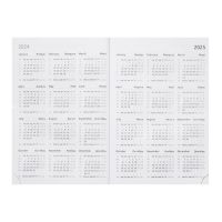 Ежедневник датированный 2024 года, А5, 176 листов, Attomex.Lancaster, обложка балакрон, ляссе, блок 70 г/м2, зелёный