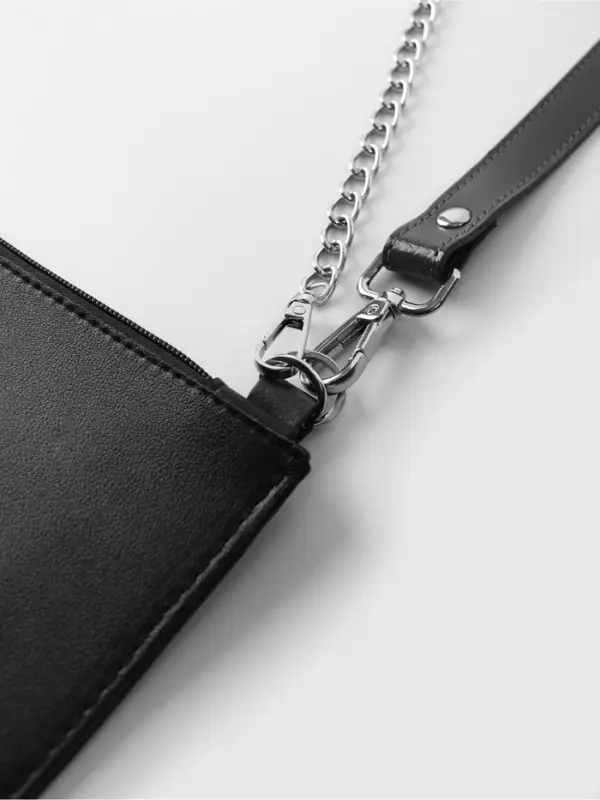 Полукольцо для сумок двойное, d=15 мм, толщина - 1 мм, 2 шт., цвет серебряный