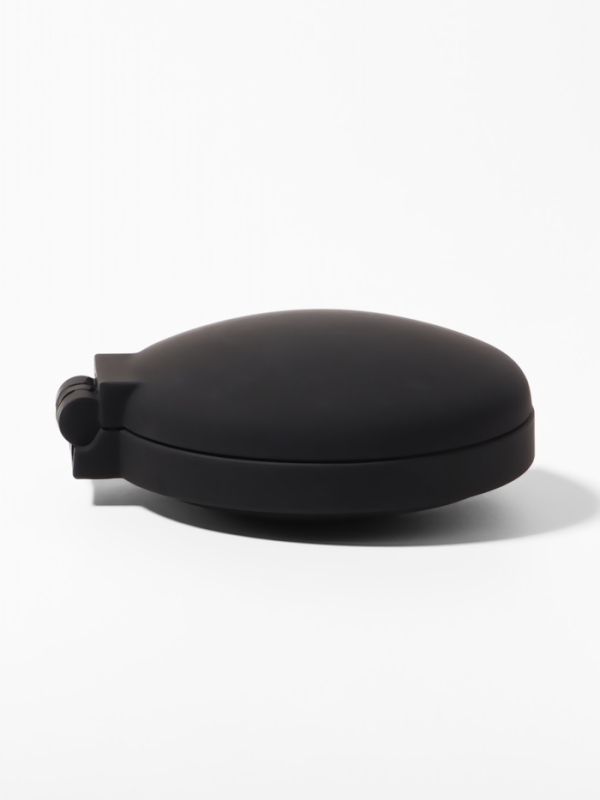 Расчёска массажная &laquo;Классика&raquo;, складная, с зеркалом, 7&times;2.5 см, матовая, чёрная