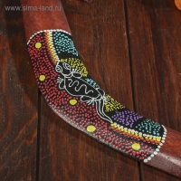 Сувенир бумеранг "Цветной узор"  40х6х0,7 см