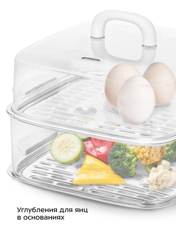 Пароварка электрическая с таймером КТ-6484 - 1000 Вт