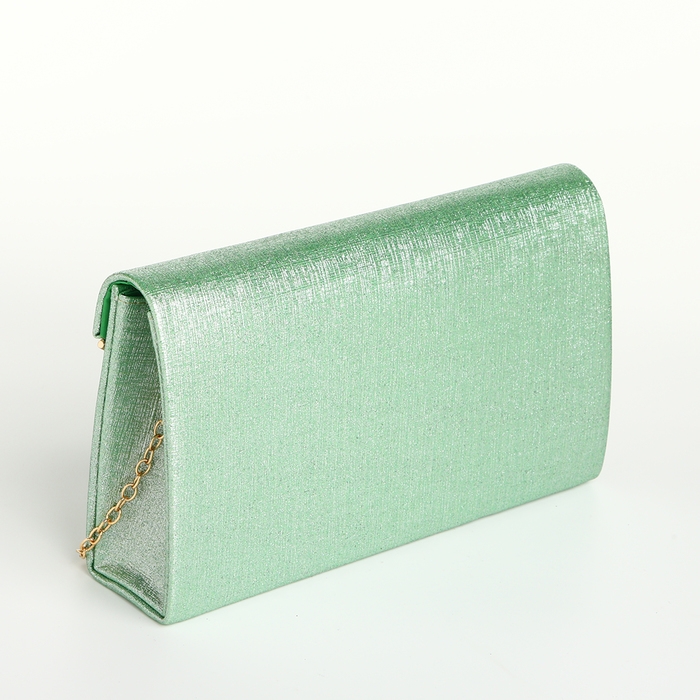 Сумка-клатч на магните, цвет зелёный