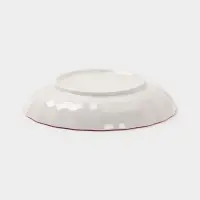 Тарелка Botanica, d=18.5 см, фарфор, белая, красная