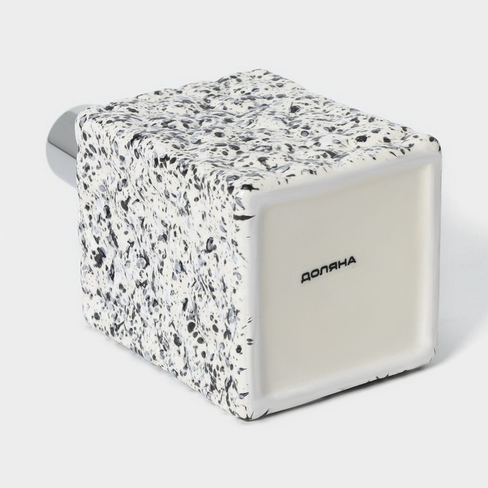 Дозатор для жидкого мыла Доляна &laquo;Гранит&raquo;, 360 мл, цвет белый