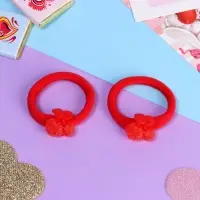 Резинки для волос &laquo;Пупсёнок&raquo;, набор 2 шт., вишенки, 3.5 см, красные
