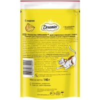 Лакомство Dreamies для кошек, сыр, 140 г