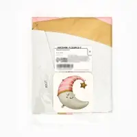 Воздушный шар фольгированный 28" &laquo;Месяц, розовый&raquo;