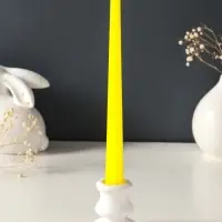 Набор свечей античных, 2,3х 24,5 см, 5 ч, 55 г, 4 штуки, жёлтый