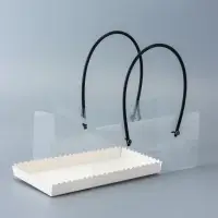 Коробка под рулет с ручками, белая 22,5 х 11 х 10 см