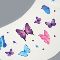 Татуировка для лица и тела &laquo;Веснушки. Бабочки&raquo;, 1 шт., фиолетовый