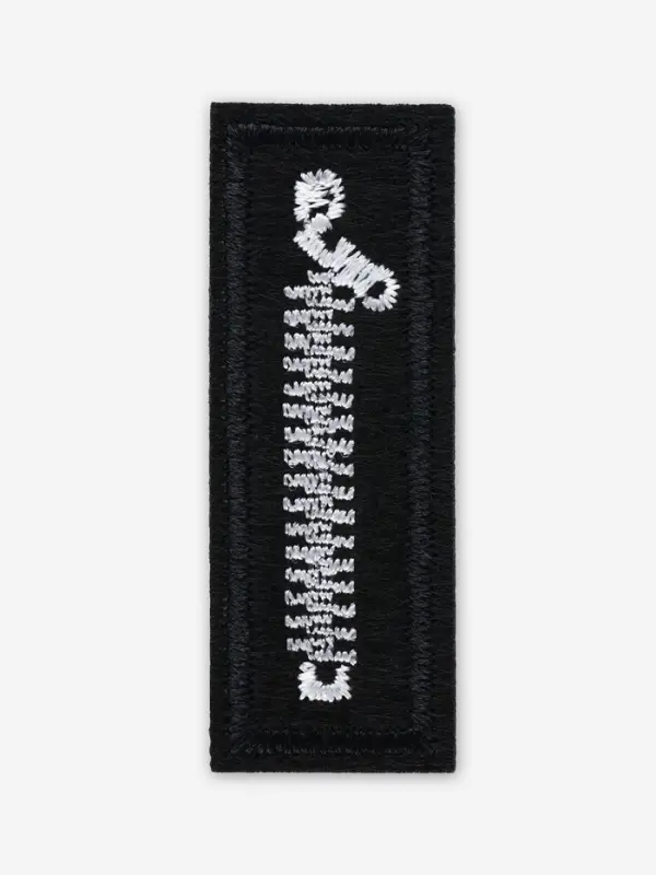 Термоаппликация &laquo;Молния&raquo;, 6&times;2.1 см, чёрная, белая