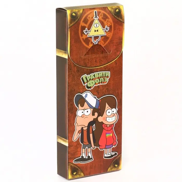 Пенал-футляр пластиковый, 75&times;195&times;25 мм, сборный, &laquo;Гравити Фолз&raquo;