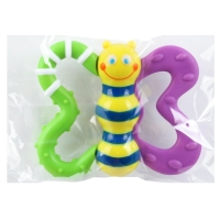 Погремушка &laquo;Бабочка&raquo; с эластичными элементами, в пакете, Крошка Я