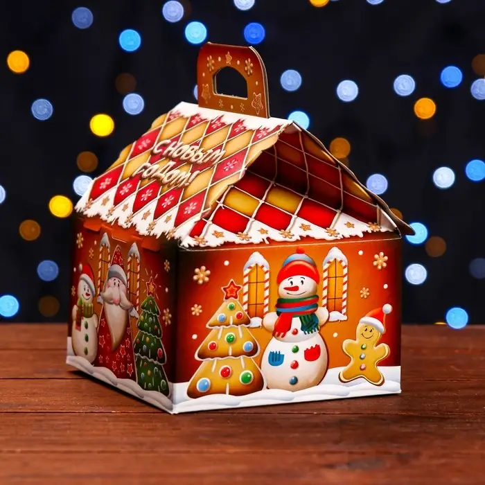 Подарочная коробка &laquo;Пряничный&raquo; 12&times;12&times;16.8 см