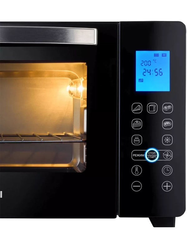 Мини-печь MIO-HY096 28л. 1600Вт черный