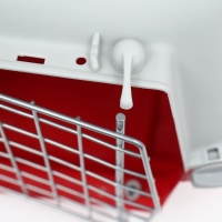 Переноска для животных пластиковая 47 х 30 х 35 см, вес до 9 кг, красная