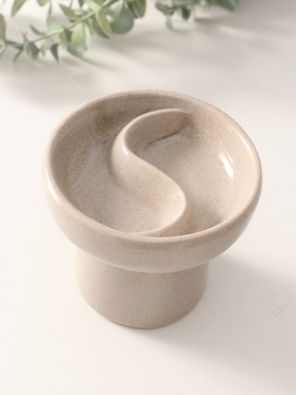 Аромалампа керамика "Меридиан" белый песок 11,5х11,5х10 см