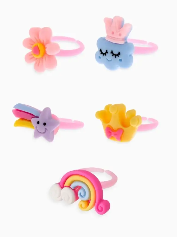 Кольцо Выбражулька &laquo;Волшебство&raquo;, фасовка 100 шт., форма МИКС, цветное, безразмерное