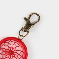 Брелок ловец снов, 17 см, красный