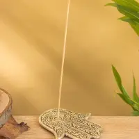 Подставка под благовония " Рука Фатимы" алюминий 13х10 см