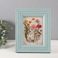 Фоторамка массив сосны 13х18 см "Иллюзия" голубой 2,3х20,5х25,5 см