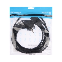 Кабель питания Exployd EX-K-1461, IEC - C13, 6 А, 3 м, черный