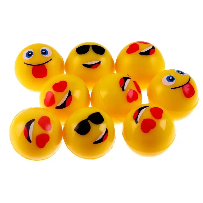 Мяч каучуковый &laquo;Смайлики&raquo;, 3,2 см