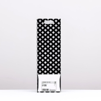 Пакет  под бутылку &laquo;Cell&raquo;, чёрно-белый  10,5 x 33 x 8,5 см