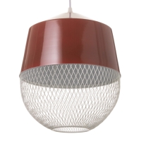 Светильник Lisa 1х40Вт Е27 бордовый  26х26х32см