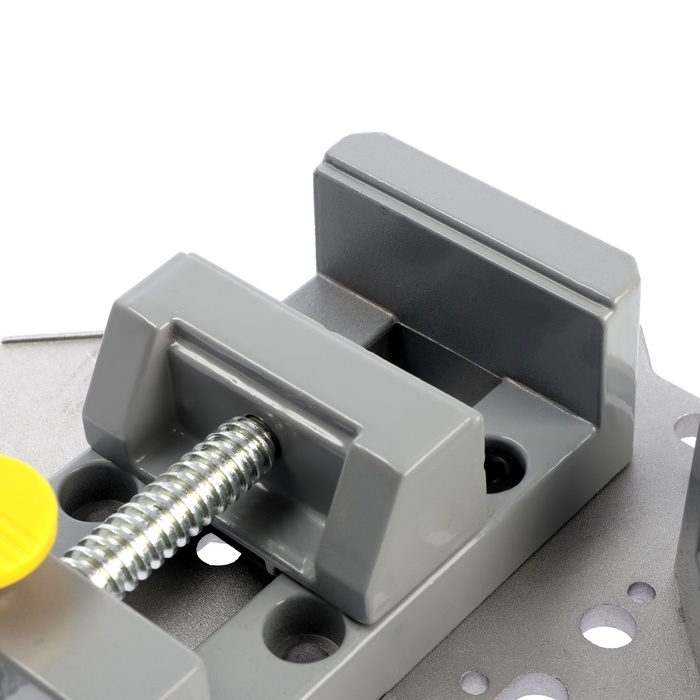 Струбцина угловая усиленная ТУНДРА, металлическая, два зажима 90 и 180&deg;, 2К рукоятка, 70 мм   107021