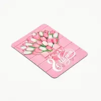 Магнит на холодильник, полимерный &laquo;Тюльпаны. 8 марта&raquo;, 6&times;8 см