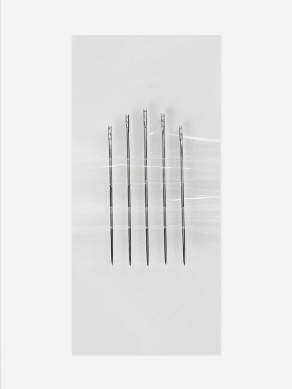 Игла швейная самовдеваемая 37мм*0,75/40мм*0,77/42мм*0,8 ( наб 5шт) сталь TR