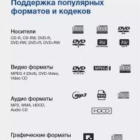 Плеер DVD H-DVD120 чёрный ПДУ