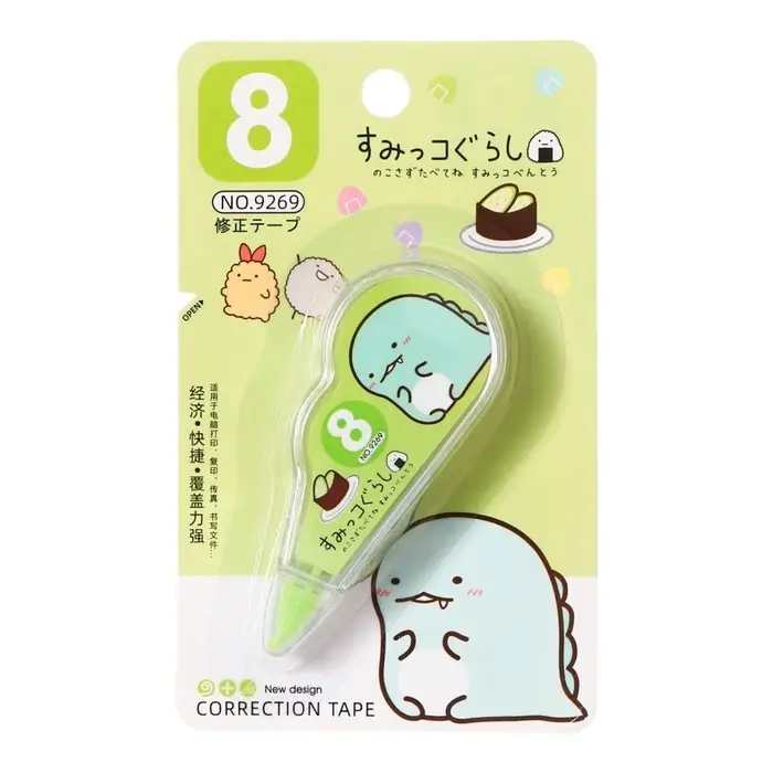 Корректор-лента 3 м х 5 мм, блистер, европодвес, корпус прозрачный с рисунком МИКС