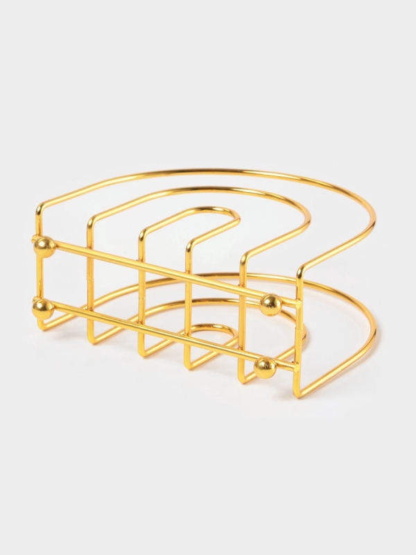 Салфетница Доляна &laquo;Лайн&raquo;, золото