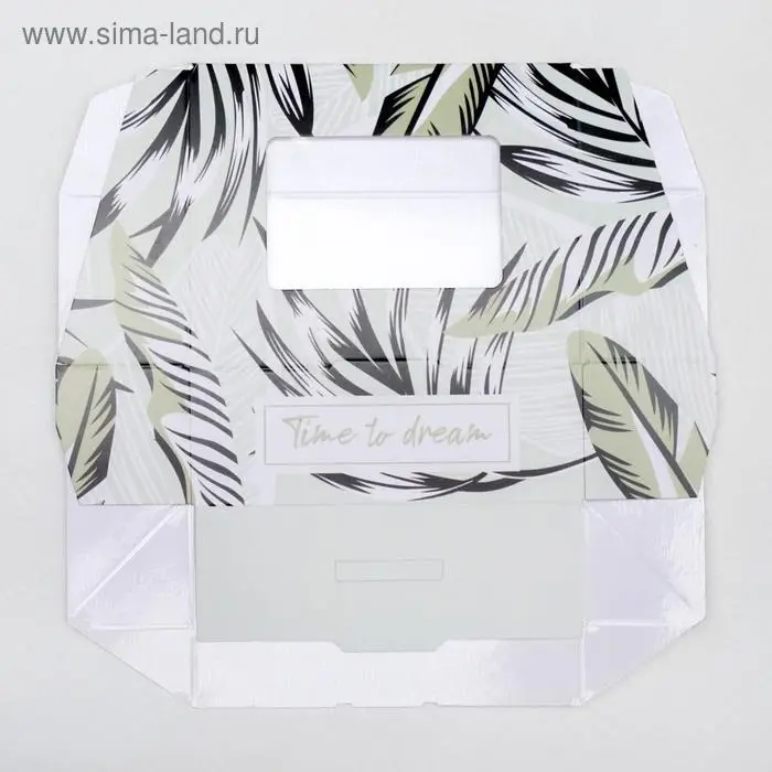 Кондитерская упаковка, коробка с ламинацией &laquo;Тропики&raquo;, 10 х 8 х 3.5 см